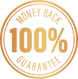 Venus Factor 100% money back guarantee seal — 60-day risk-free purchase protection